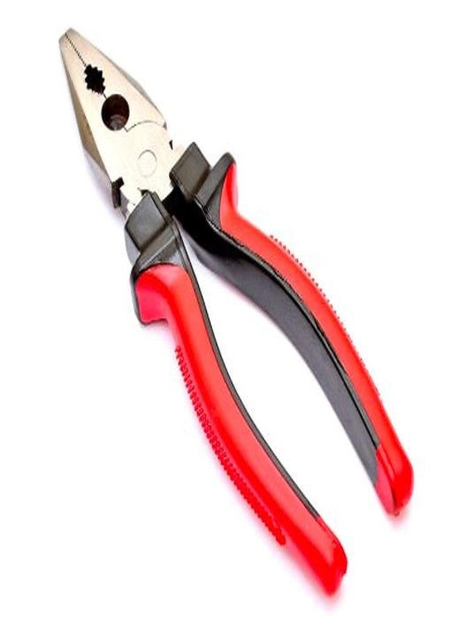 أيونيكس كماشة وقاطعة أسلاك من IONIX | كماشة قطع | كماشة قطع | كماشة | كماشة منزلية، أدوات يدوية، كماشة للأعمال الكهربائية، قاطعة أسلاك وكماشة متعددة الاستخدامات، قطعتان، أحمر - Image 2